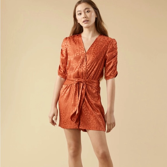 BCBGeneration Mercy Satin Romper - Picture 1 of 2